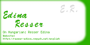 edina resser business card